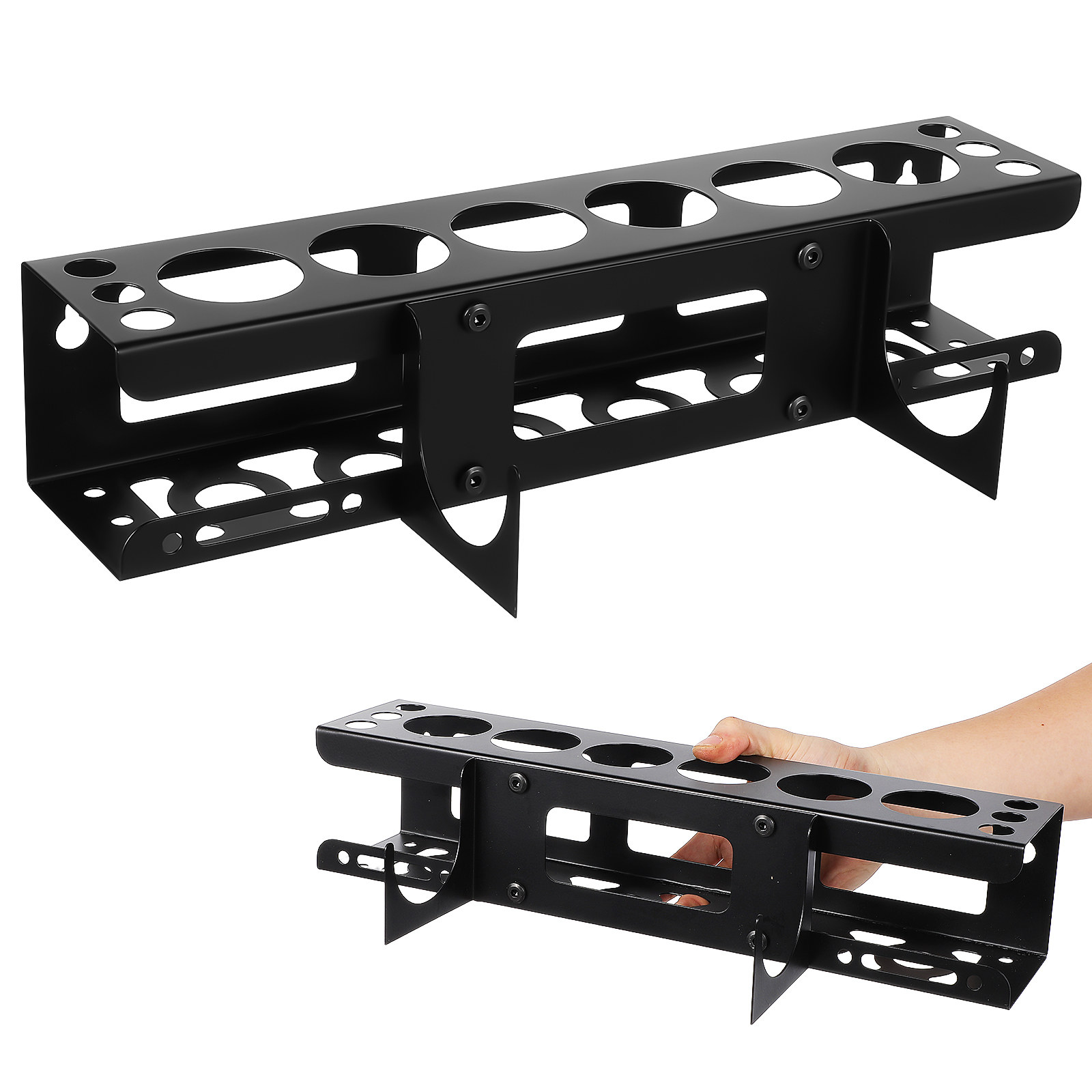 Workshop Tools Rack - 壁掛け式コーキング収納ラック、頑丈なツールオーガナイザー、ガレージ、作業場、サービストラック用、垂直型省スペース調整可能