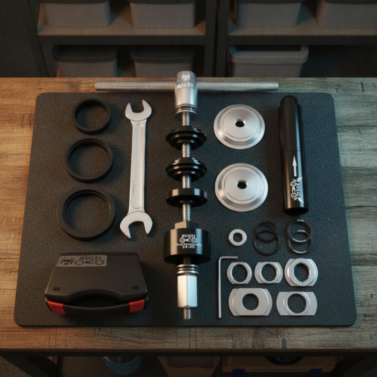 Tools For Workshop - プロ用自転車ベアリングプレスツールセット、ボトムブラケットカップの取り外し・取り付け用、アダプター付き、自転車整備キット