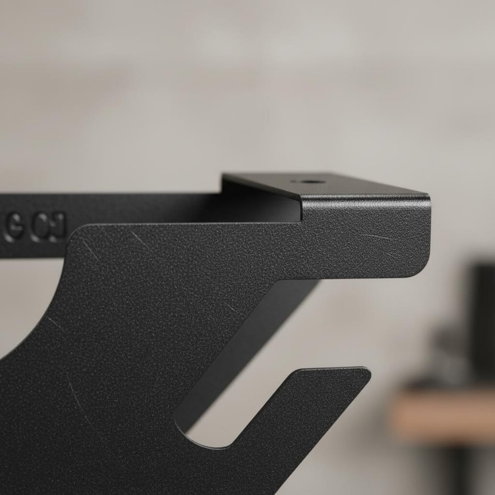 Workshop Tools Rack - 4ベイアングルグラインダーラック、ヘビーデューティーメタルアングルグラインダーラック、電動工具オーガナイザー、粉体塗装仕上げ、コードハンガー（作業場用）