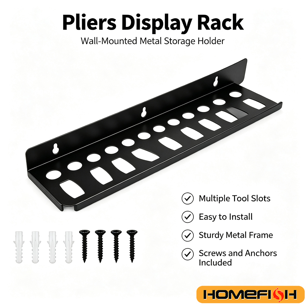Workshop Tools Rack - 壁掛け式ツールオーガナイザーラック ドライバー レンチホルダー レール収納ハンガー ガレージ ワークショップ