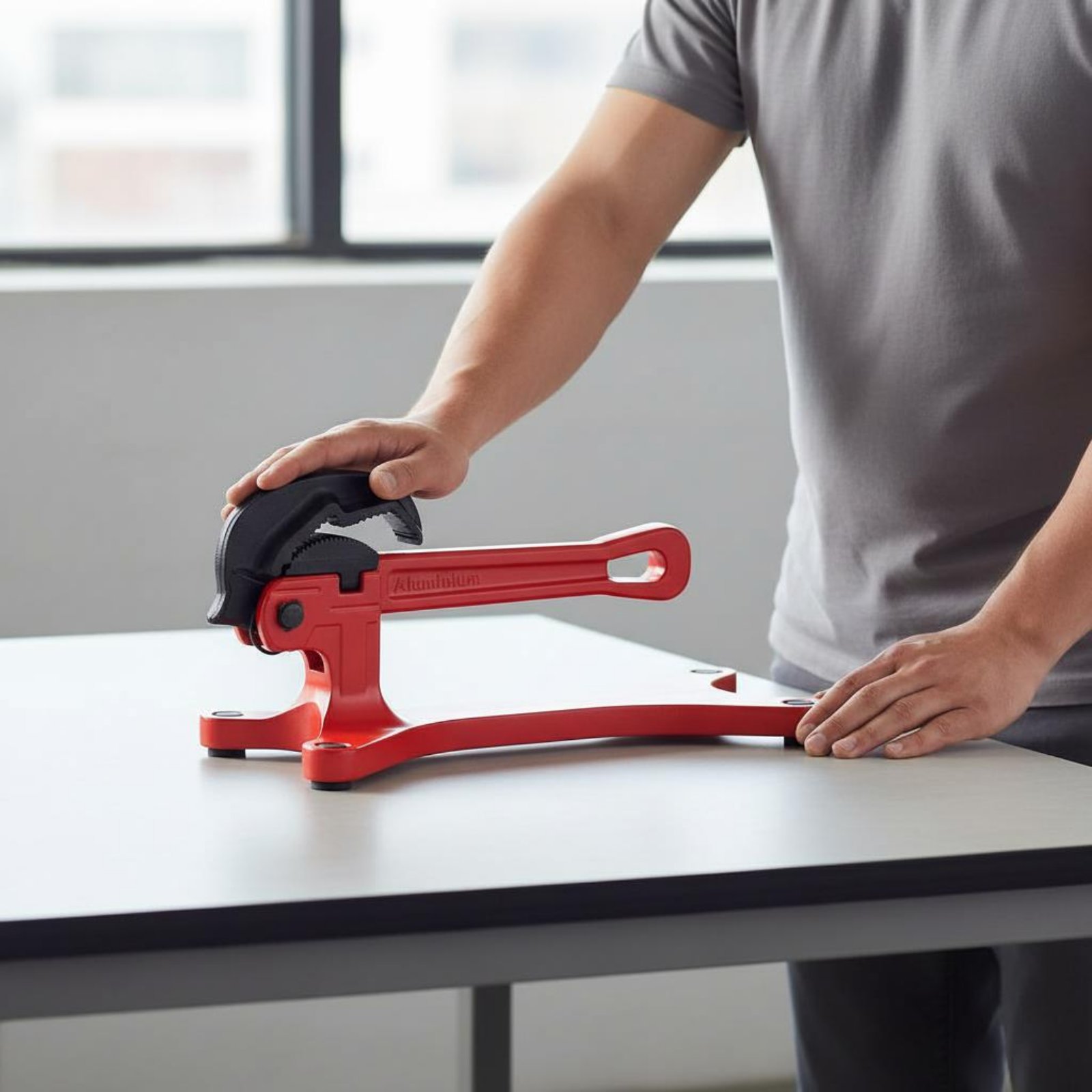 Tools For Workshop - セルフロックパイプレンチ ポータブル自動調整パイプレンチ ハンドツール ワークショップ用高耐久滑り止め歯付き