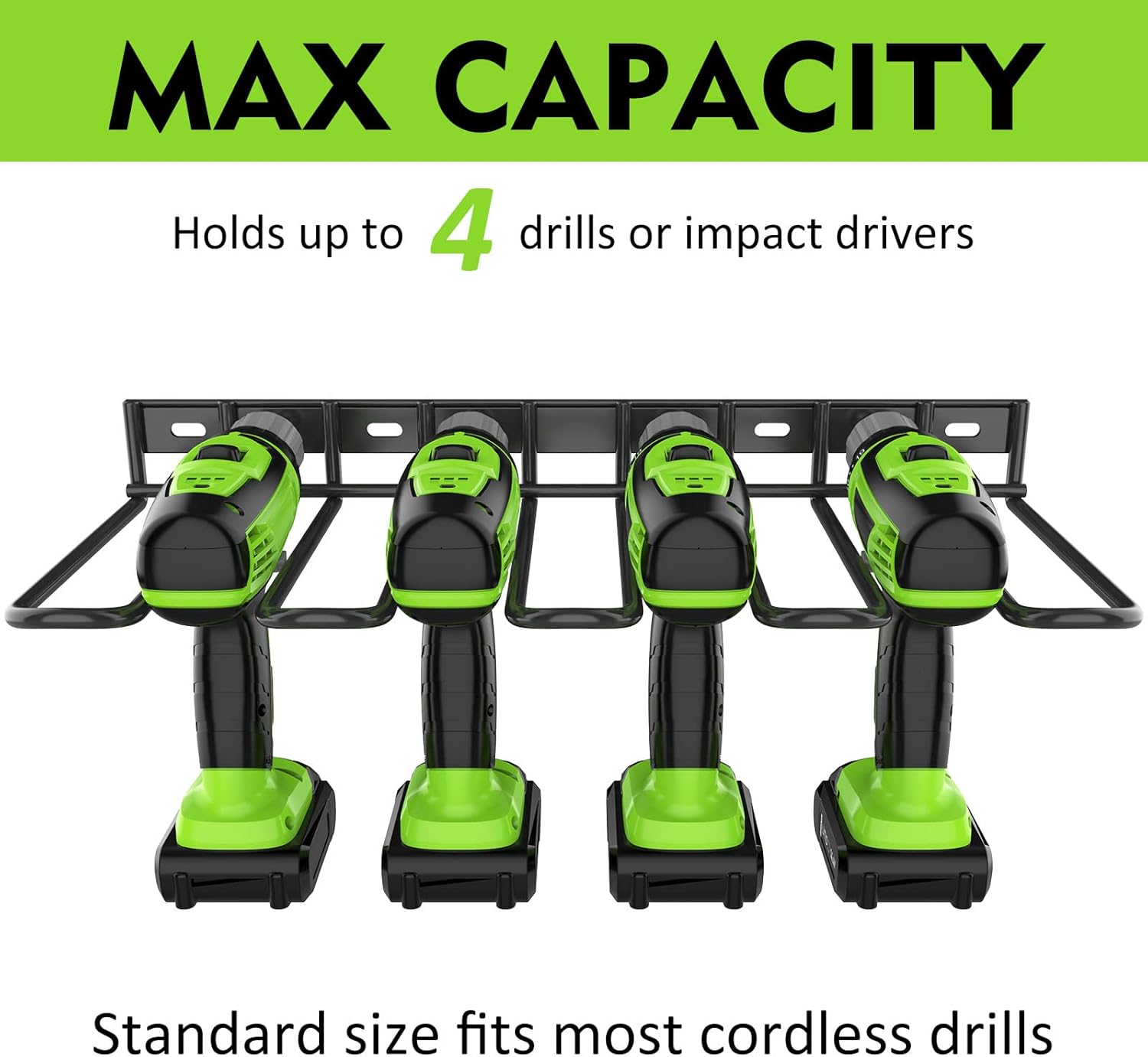 VKKM電動工具オーガナイザー 4スロット ドリルホルダー  - Workshop Tools Rack のレビューと価格