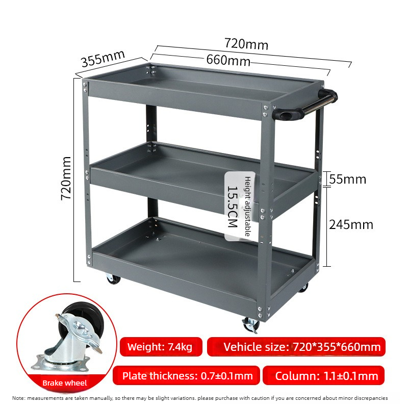 機械工場用ツールカート、ホイール付きツールトロリー、ツールボ - Workshop Tools Rack のレビューと価格