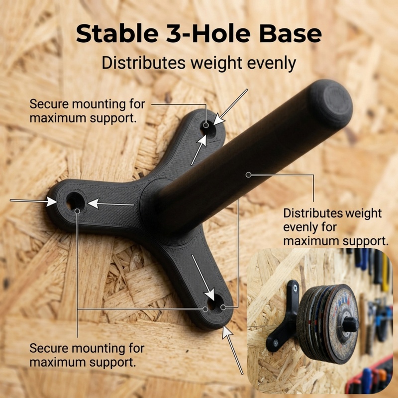 125mmアングルグラインダー用壁掛けグラインダーホルダー1 - Workshop Tools Rack のレビューと価格