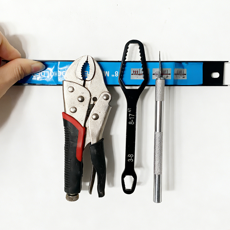 8インチ磁気ツールバー、ガレージ/壁用金属製ハードウェアラッ - Workshop Tools Rack のレビューと価格