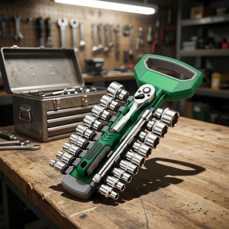 1/4 3/8 インチラチェットソケットセット自動車オートバ - Car Workshop Tools Kit のレビューと価格