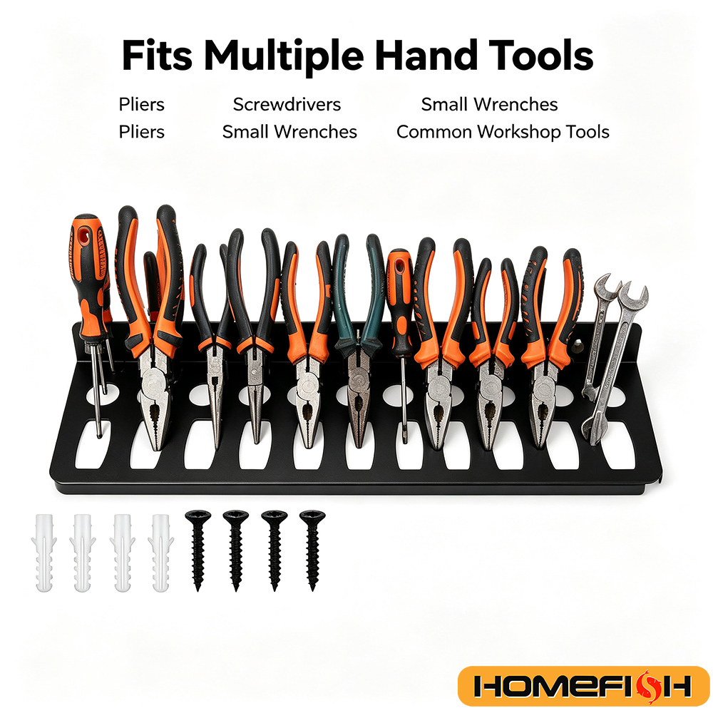 壁掛け式ツールオーガナイザーラック ドライバー レンチホルダ - Workshop Tools Rack のレビューと価格