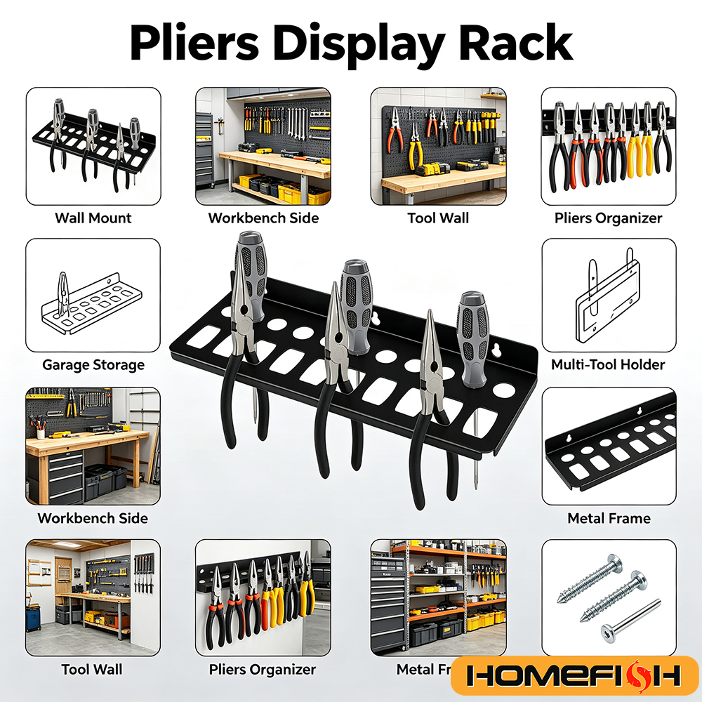 壁掛け式ツールオーガナイザーラック ドライバー レンチホルダ - Workshop Tools Rack のレビューと価格