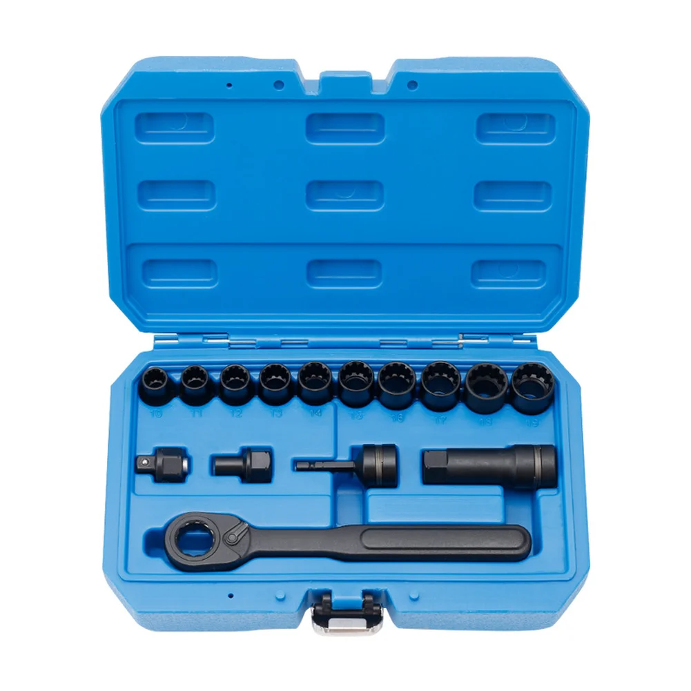 15個入り ラチェットソケットレンチ 六角・梅花12ポイント - Car Workshop Tools Kit のレビューと価格
