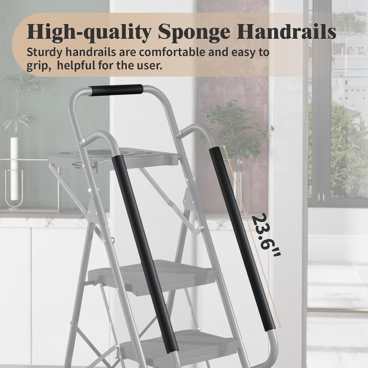 ツールプラットフォーム付き5段ステップラダー、耐荷重900ポ - Workshop Tools And Safety のレビューと価格
