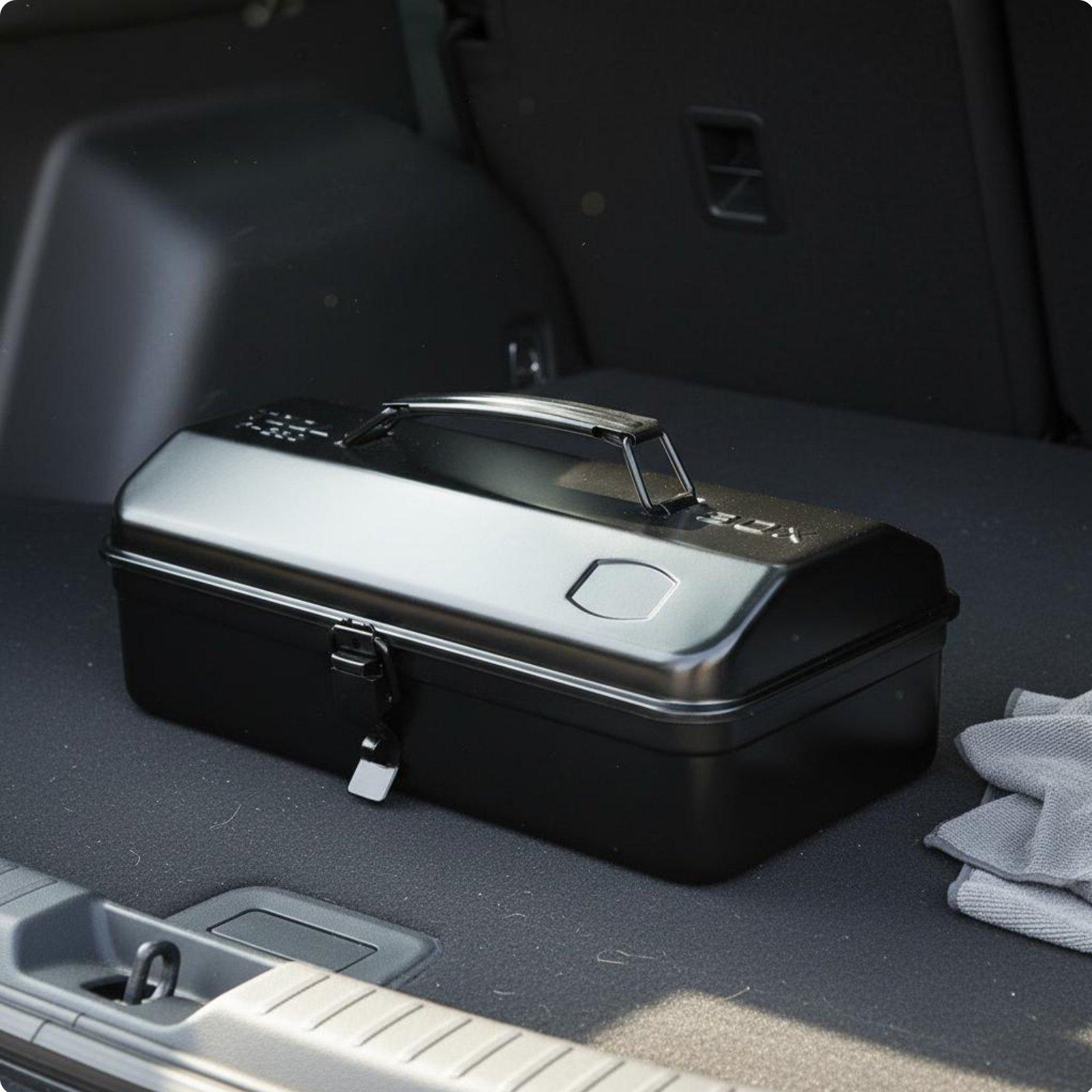 鉄製ツールボックス 重厚型頑丈な金属製収納箱 車載用ポータブ - Tools For Workshop のレビューと価格
