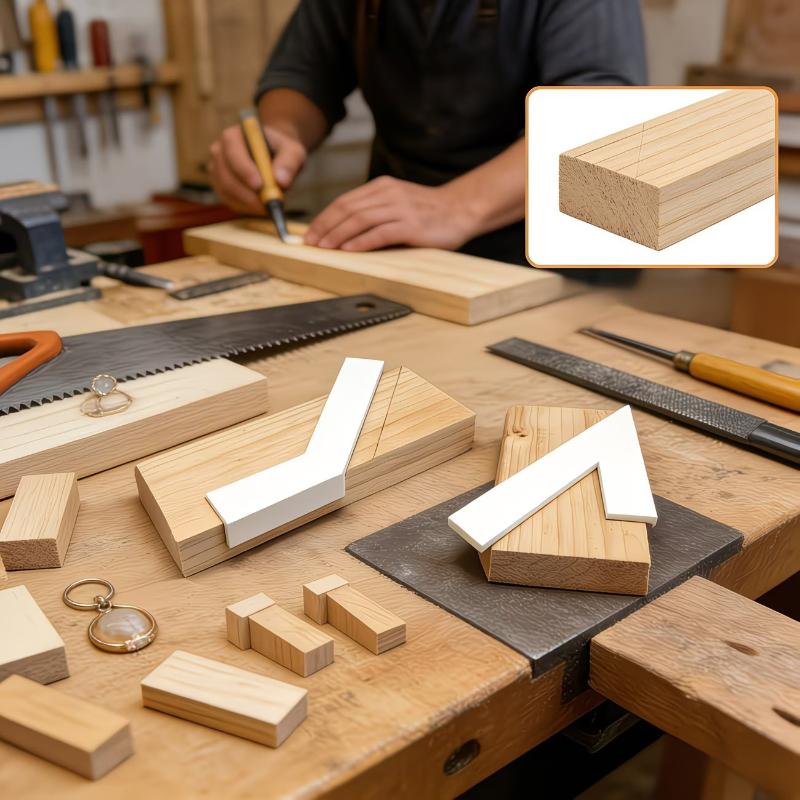 45度位置決め定規 2個入り 高硬度木工マーキング位置決めツ - Workshop Tools Locations のレビューと価格