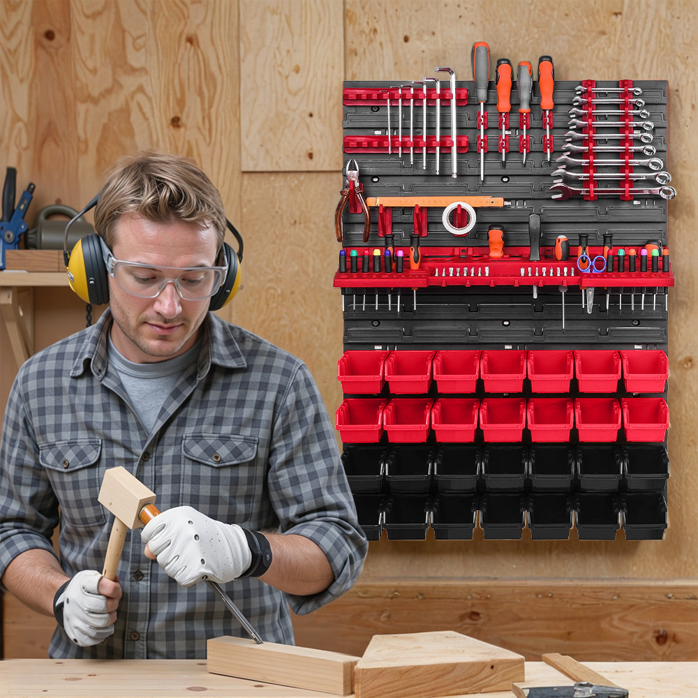 ツールウォール収納棚 ツールホルダー 多機能壁掛けツールラッ - Workshop Tools Rack のレビューと価格