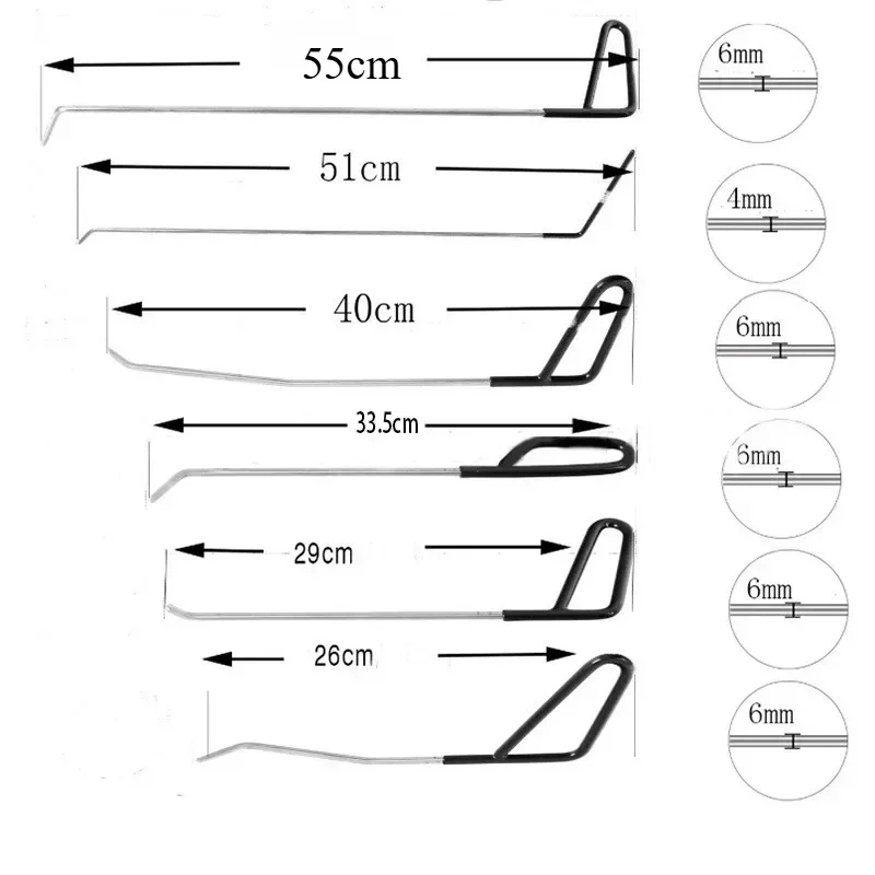 車体のへこみ除去用バールキット、自動車の雹によるへこみの分解 - Car Workshop Tools Kit のレビューと価格